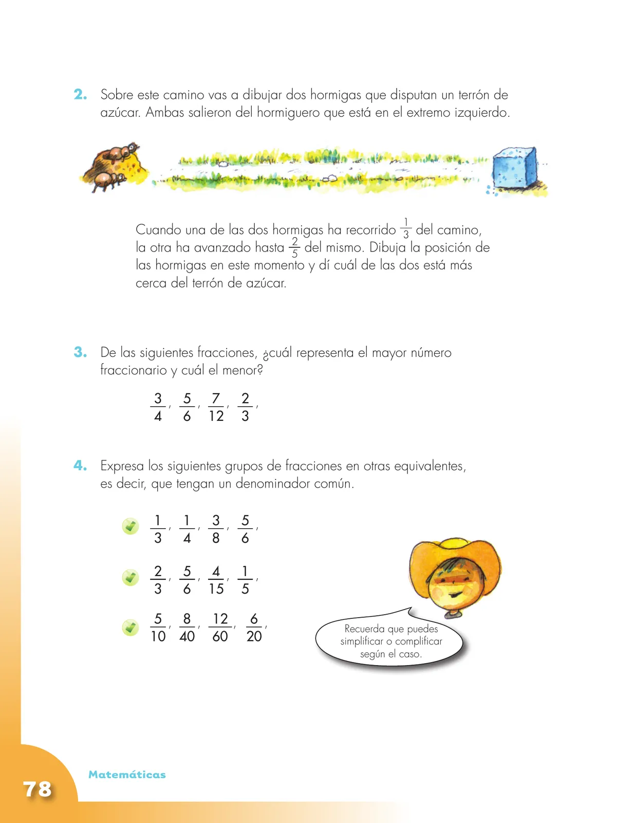 Página 78 de Matematica 5° · Cartilla 01