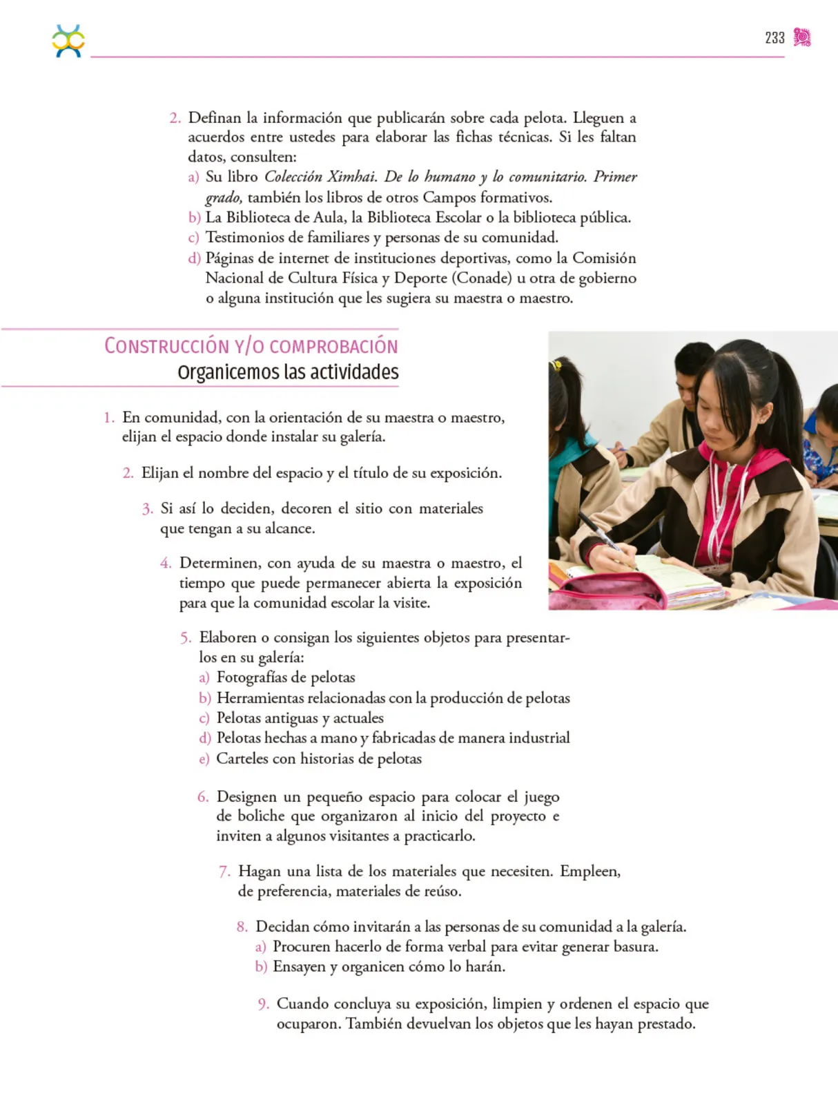 Página 234 de Colección Ximhai. Nuestro libro de proyectos. Libro de Educación Secundaria Grado 1° Ciclo Escolar 2025 - 2026
