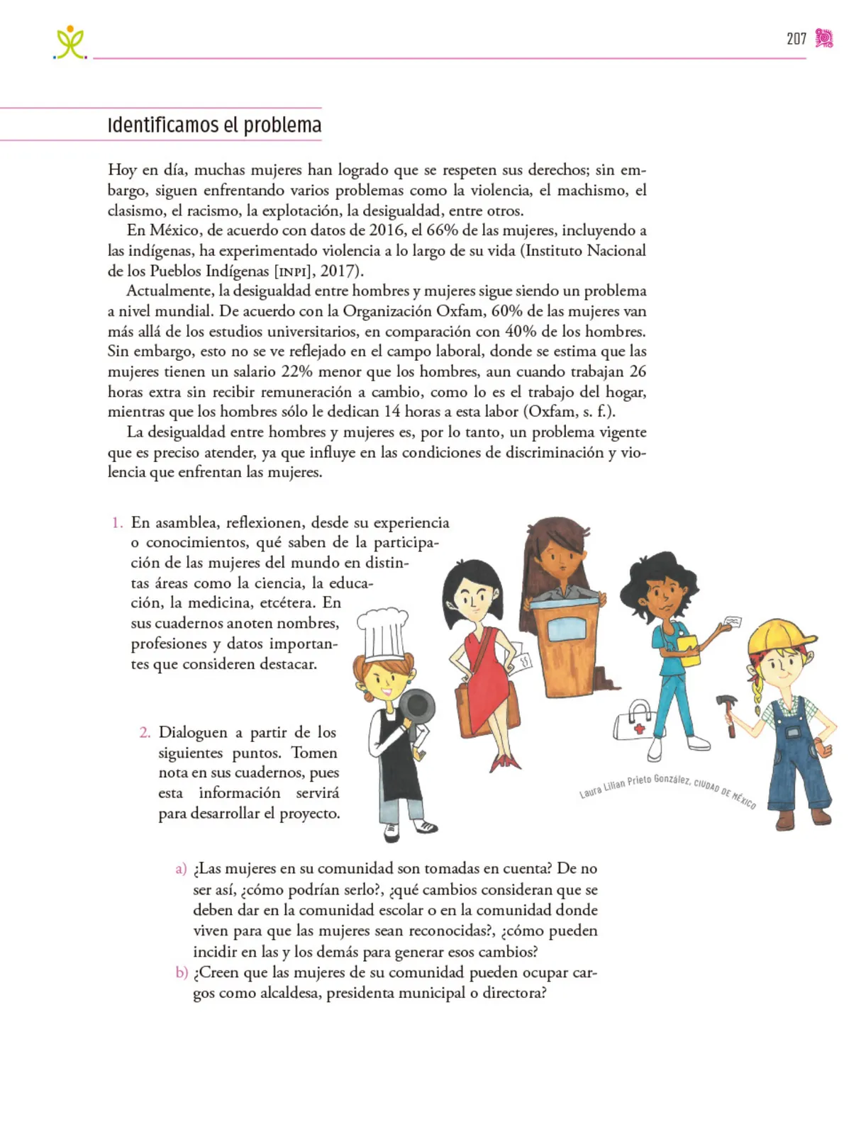 Miniatura página 208 de Colección Ximhai. Nuestro libro de proyectos.   Libro de Educación Secundaria Grado 1°  Ciclo Escolar 2025 - 2026