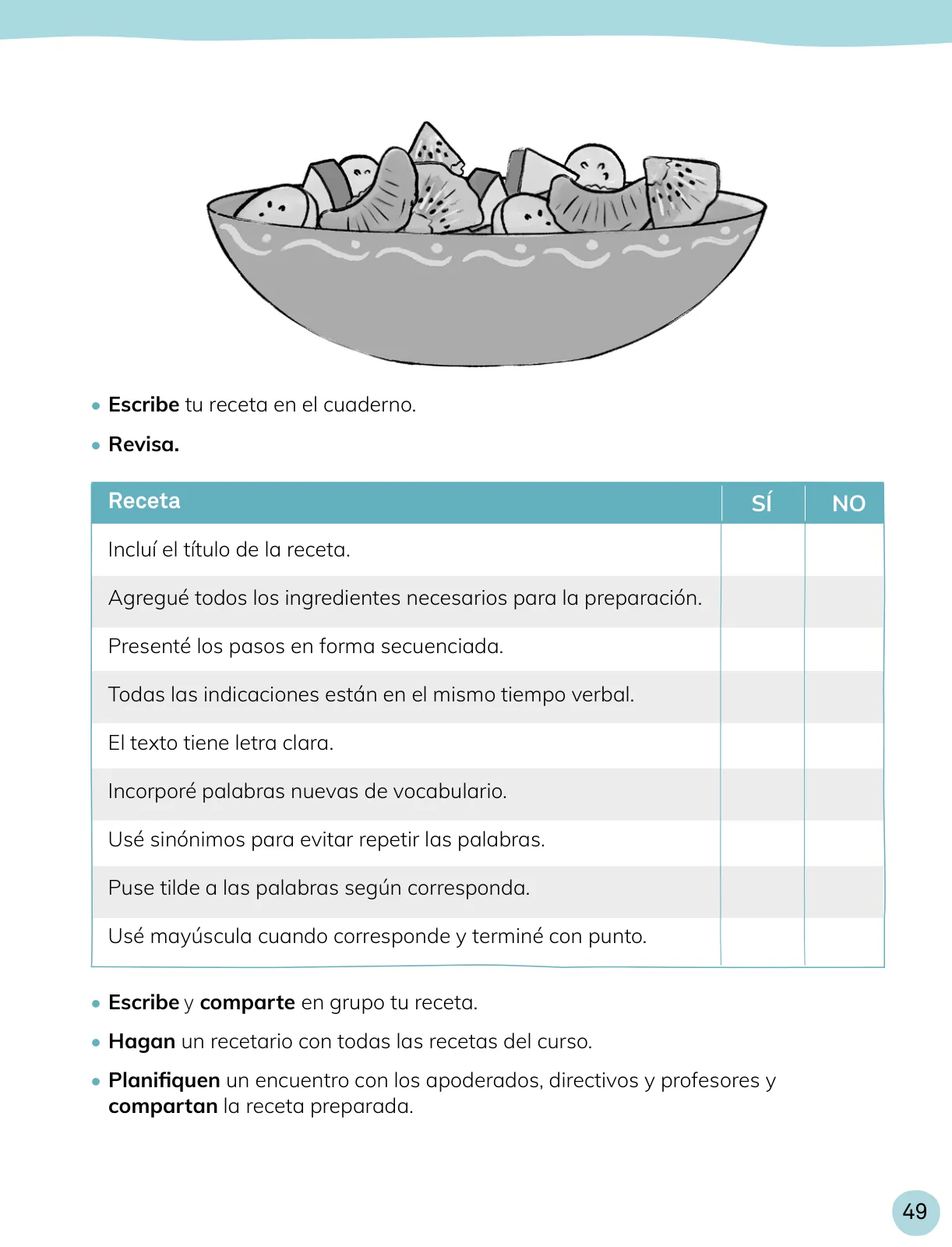 Miniatura página 50 de Lenguaje y Comunicación – Cuarto Básico | Texto del Estudiante MINEDUC – Descargar PDF · 2024