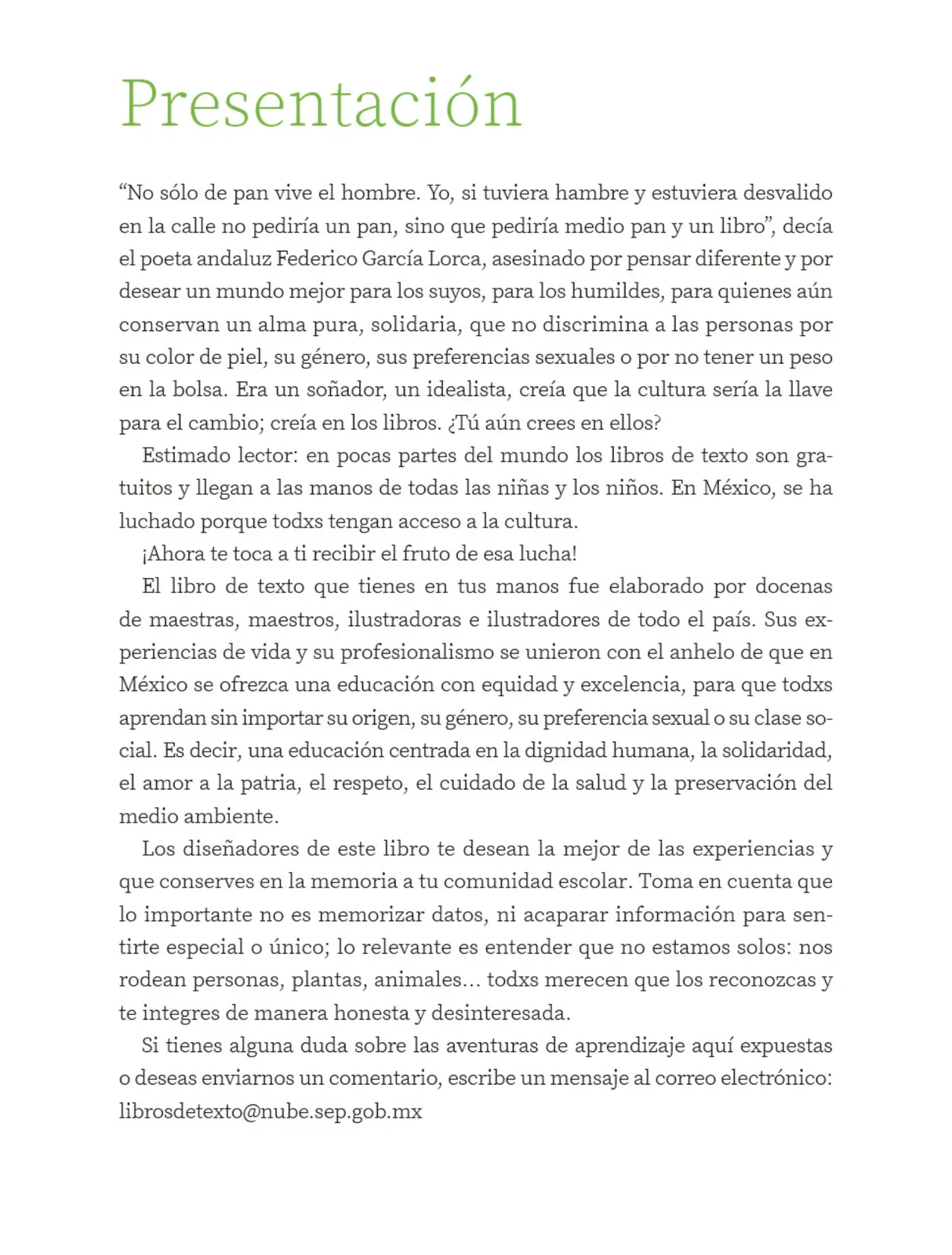 Miniatura página 4 de Múltiples lenguajes.   Libro de Educación Primaria Grado 4°  Ciclo Escolar 2025 - 2026