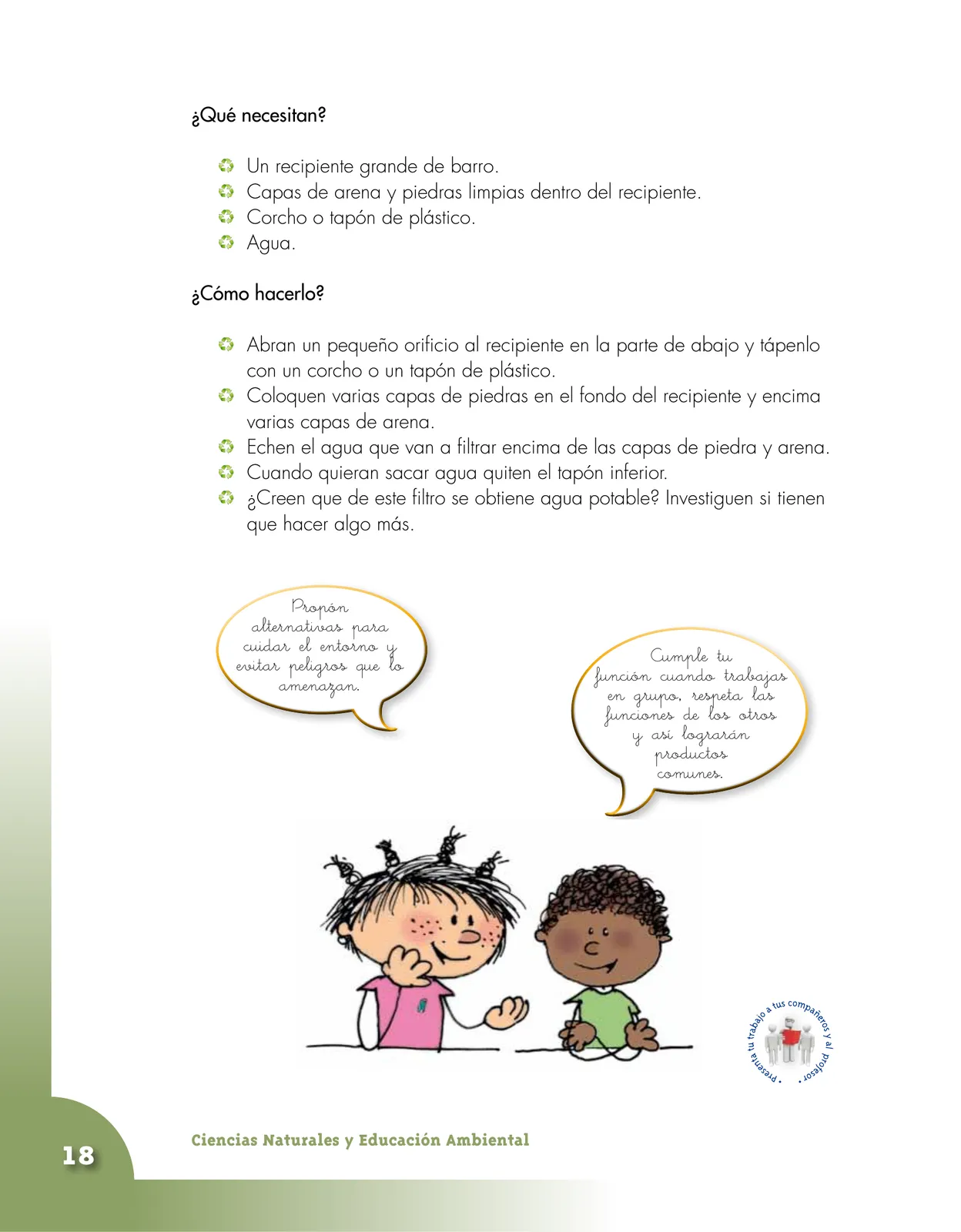 Miniatura página 18 de Ciencias Naturales 4° · Cartilla 03