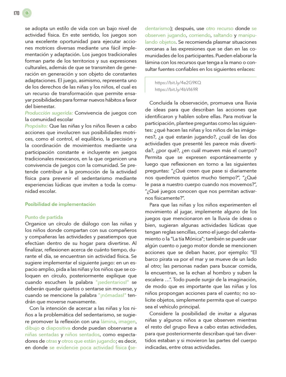 Miniatura página 171 de Modalidades de trabajo para la acción transformadora y el codiseño  Libro de Educación Preescolar Grado 1°, 2°, 3°  Ciclo Escolar 2025 - 2026