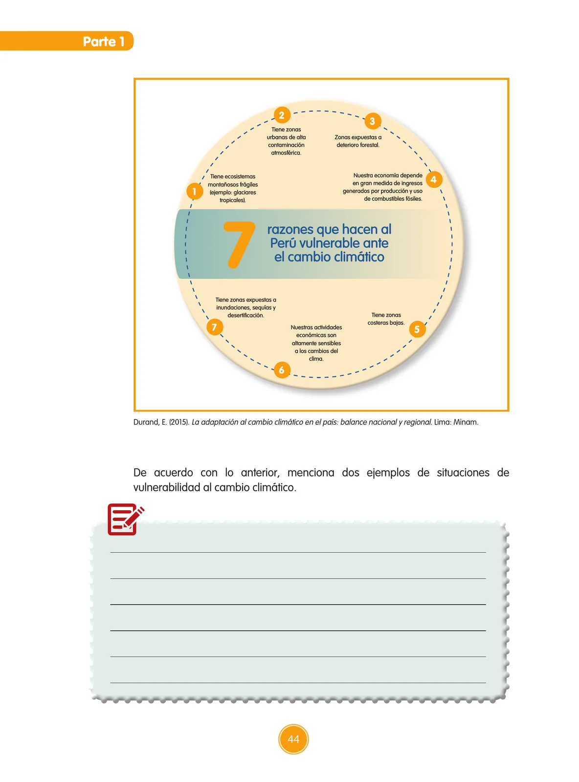 Miniatura página 45 de Guía de educación ambiental para el desarrollo sostenible : cambio climático · 2016