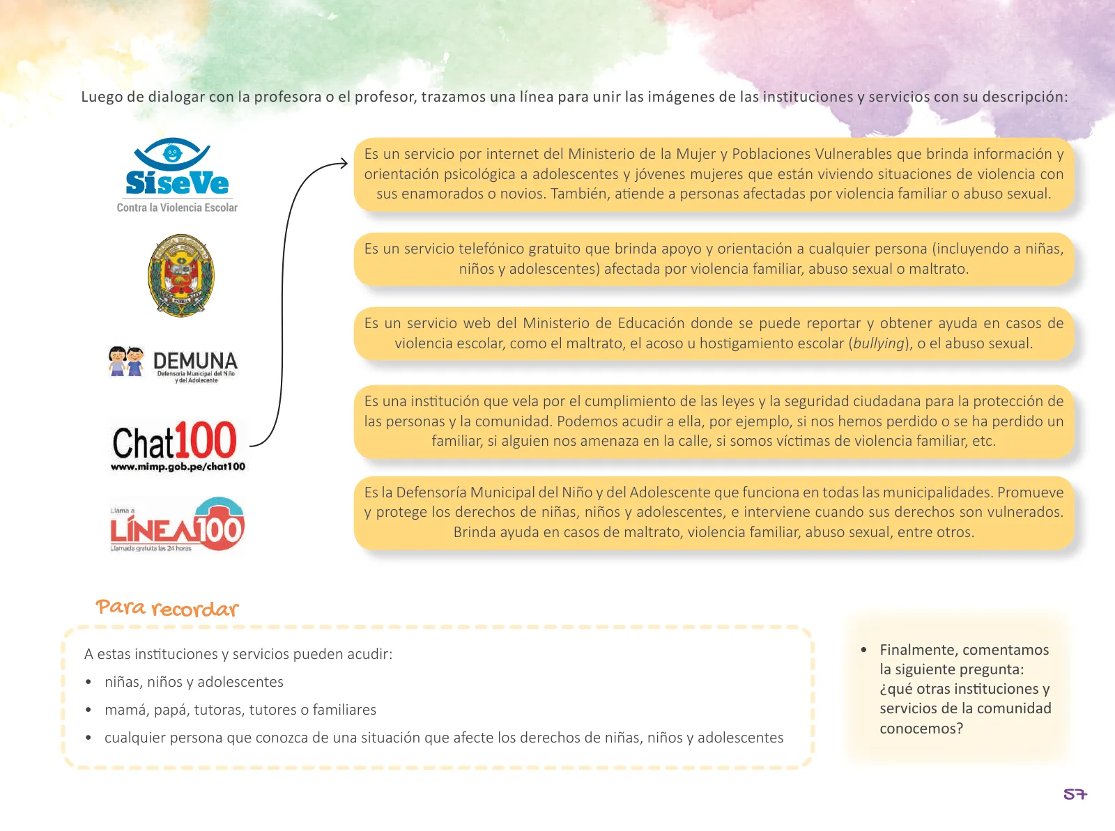 Página 59 de Cuadernillo de Tutoría Quinto Grado Educación Primaria 2019 · 2019