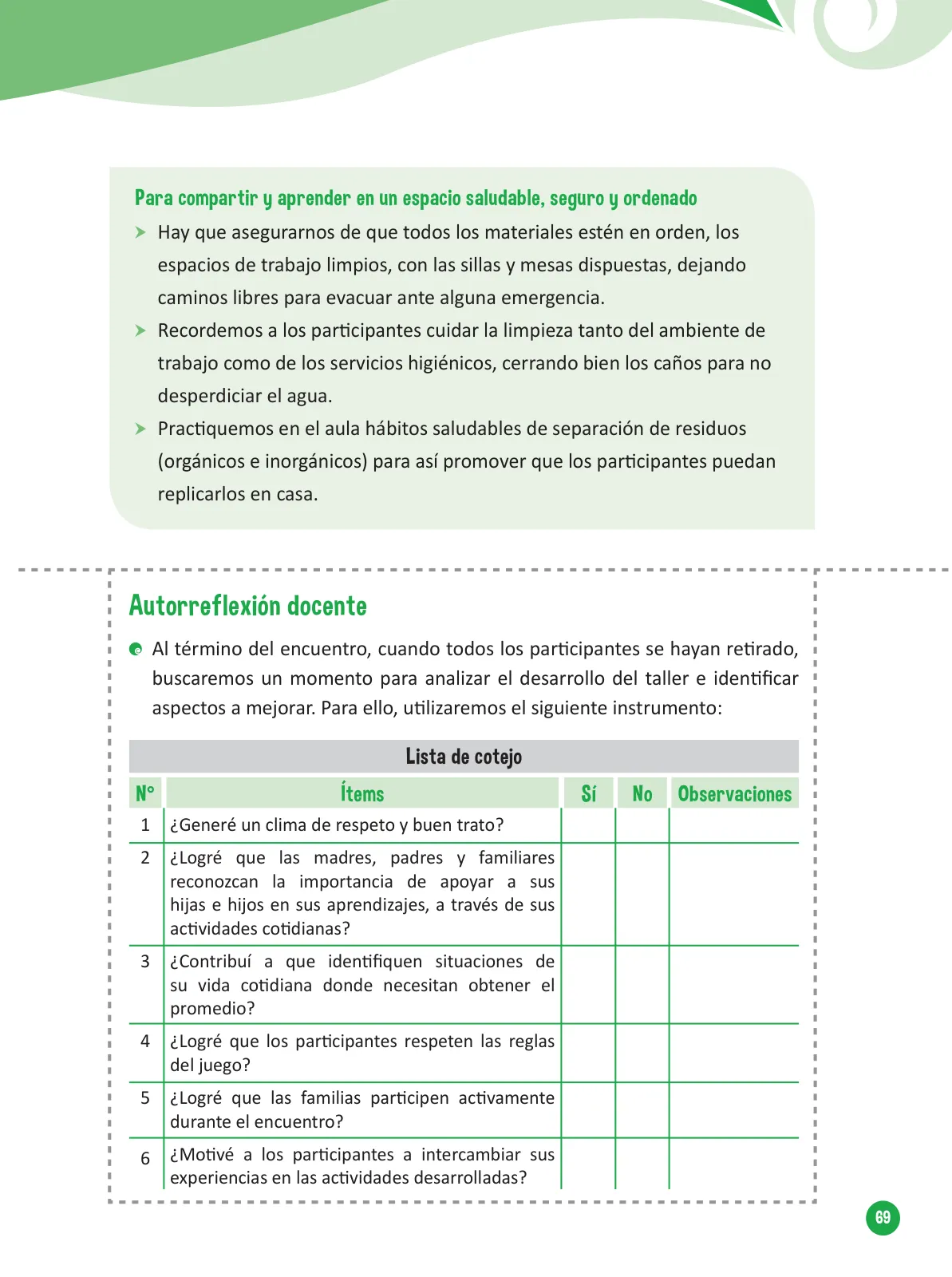 Página 71 de Guía para el trabajo docente con las familias del ciclo V de Primaria · 2016