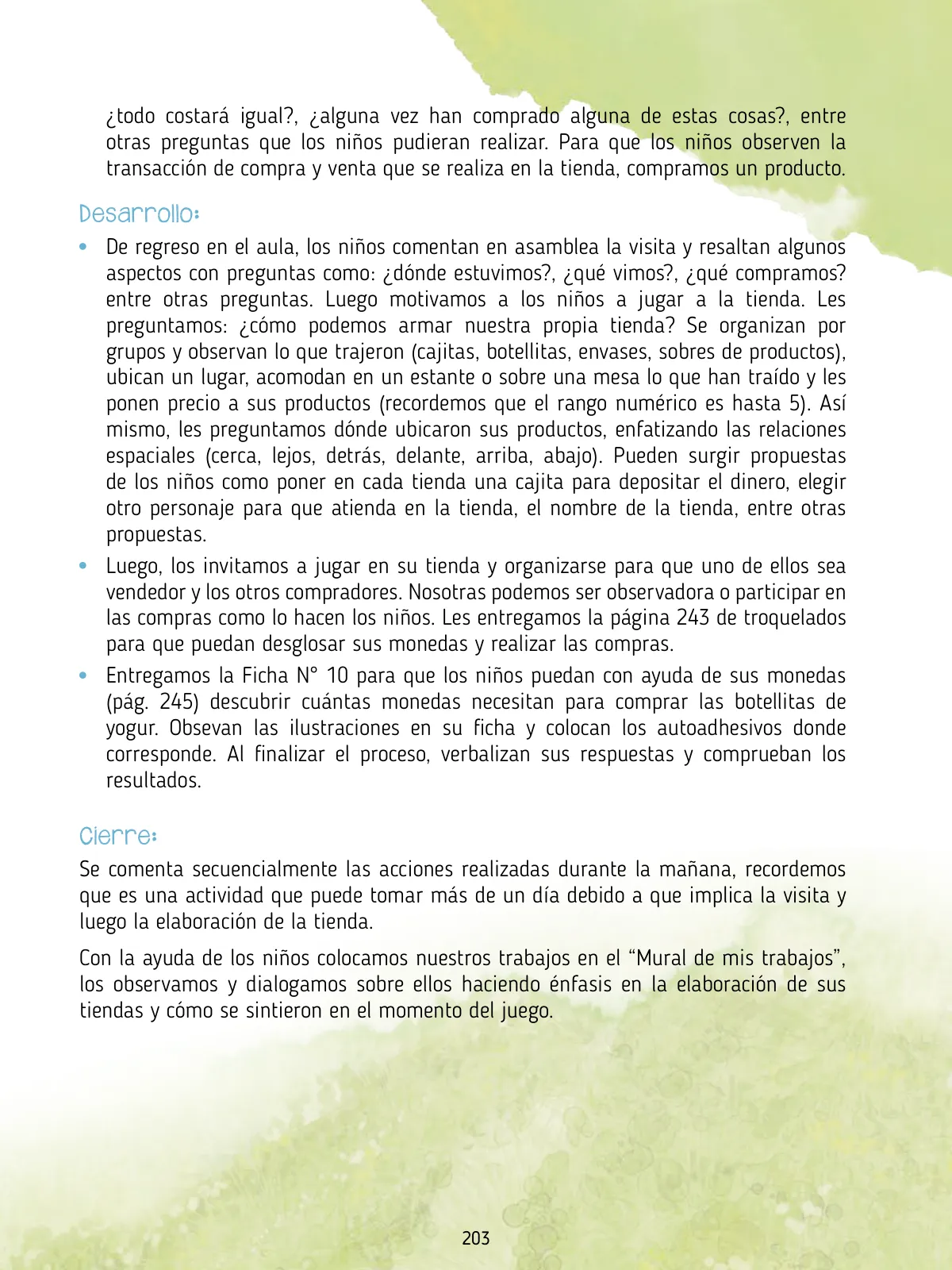 Miniatura página 205 de Agenda pedagógica 2017-2018 para docentes de II Ciclo de Instituciones de nivel de Educación Inicial · 2017