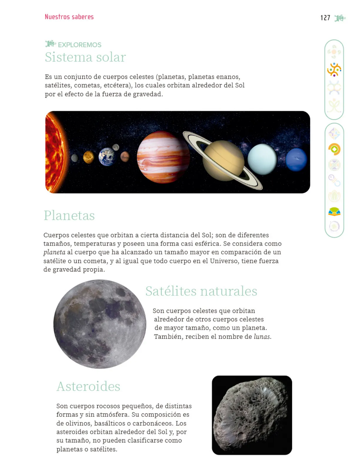 Página 128 de Nuestros saberes: Libro para alumnos, maestros y familia.   Libro de Educación Primaria Grado 5°  Ciclo Escolar 2025 - 2026