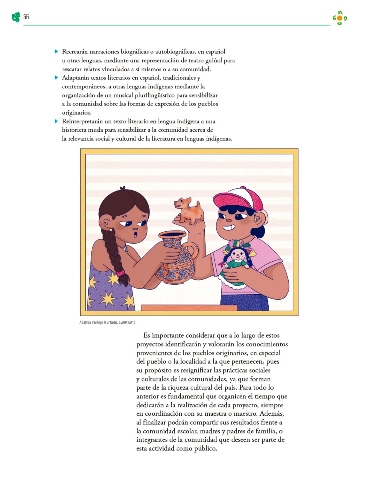 Página 57 de Colección Sk´asolil. Nuestro libro de Proyectos. Tomo II. Libro de Educación Telesecundaria Grado 2° Ciclo Escolar 2025 - 2026