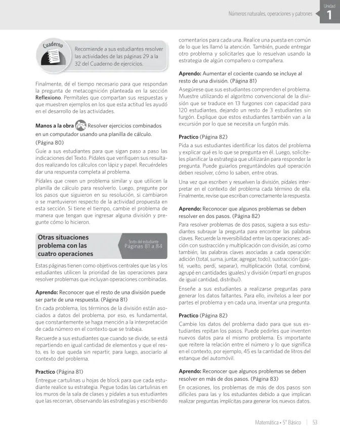 Página 59 de Matemática – Quinto Básico | Texto del Estudiante MINEDUC – Descargar PDF · 2024