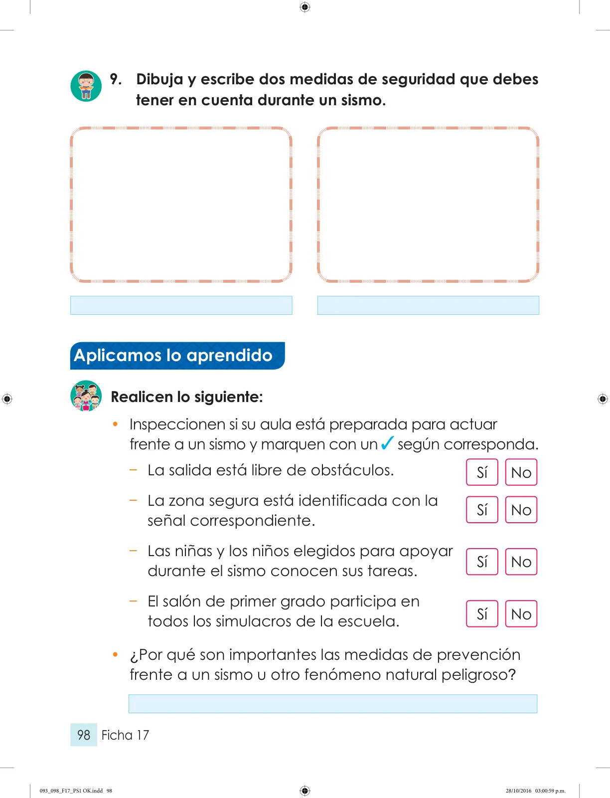 Página 13 de Cuaderno de fichas Personal Social 1. Primer grado de secundaria · 2016