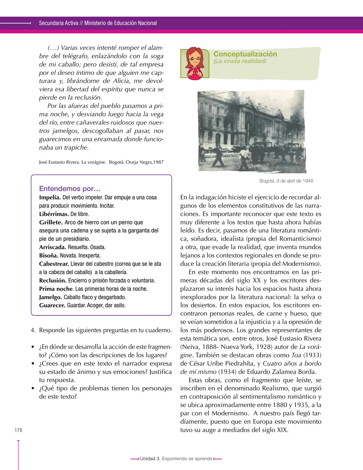 Miniatura página 178 de Lenguaje 8° · Secundaria Activa