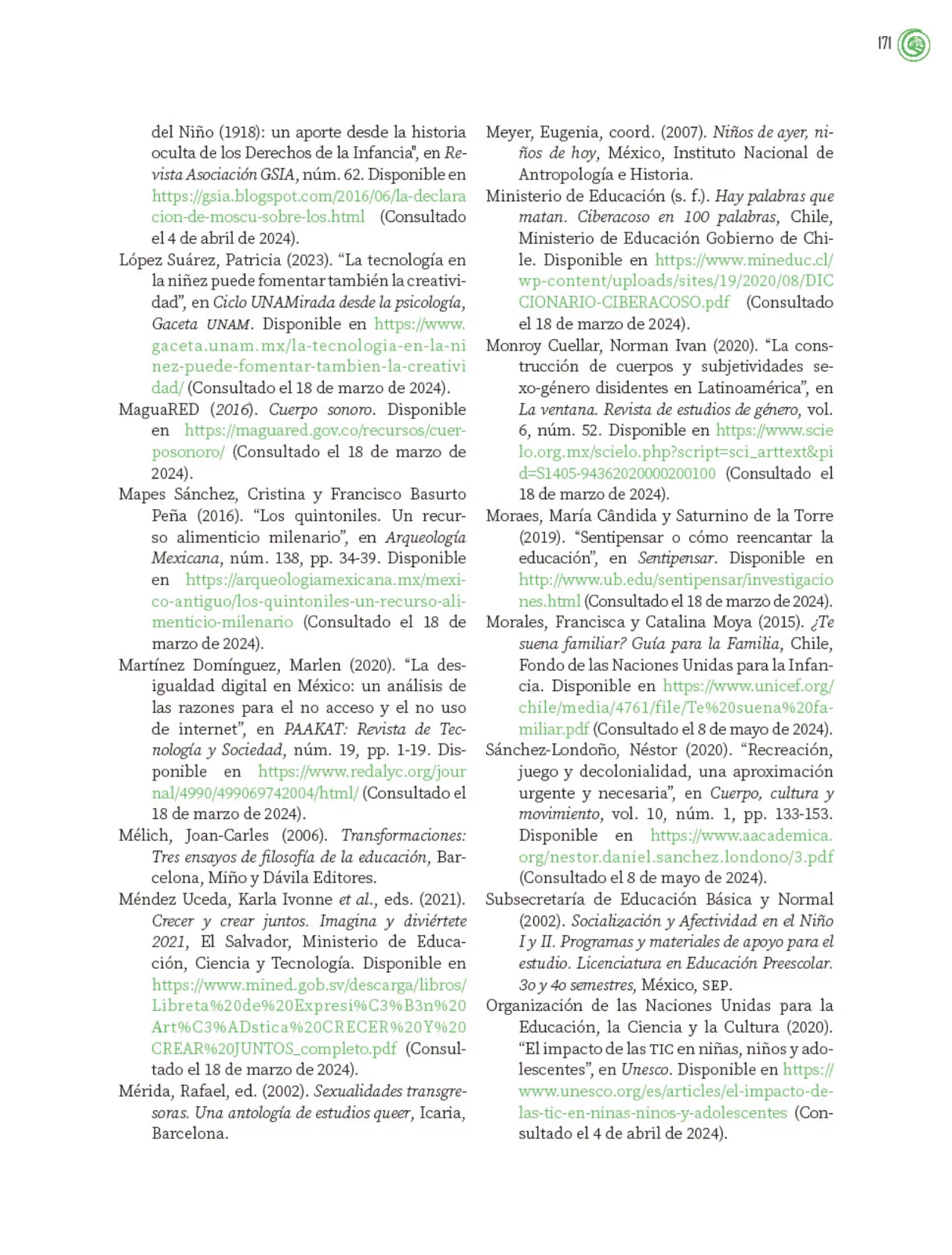 Miniatura página 172 de Crianza para la libertad. Libro para las familias. Fase 2  Libro de Educación Preescolar Grado 1°, 2°, 3°  Ciclo Escolar 2025 - 2026