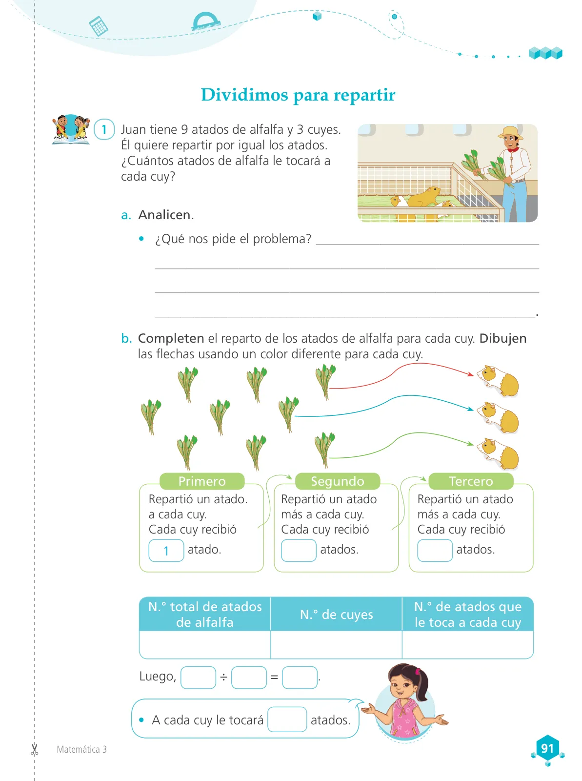 Miniatura página 93 de Matemática 3 : cuaderno de trabajo para tercer grado de Educación Primaria 2019 · 2019