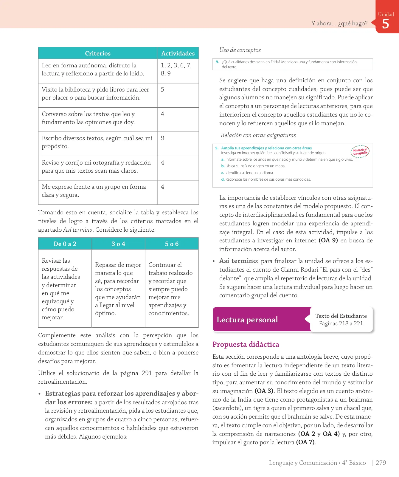 Página 149 de Lenguaje y Comunicación – Cuarto Básico | Texto del Estudiante MINEDUC – Descargar PDF · 2024