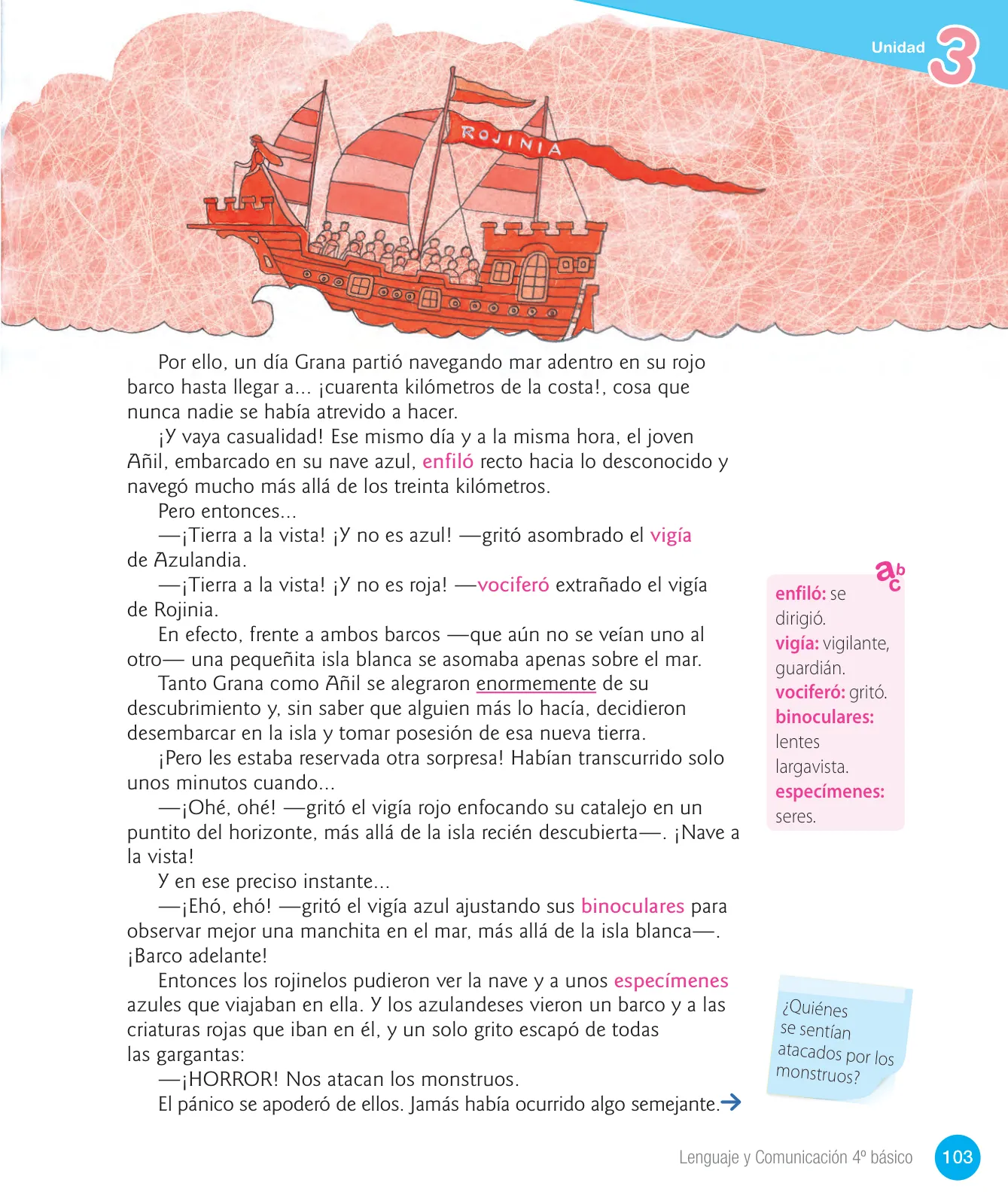 Miniatura página 105 de Lenguaje y Comunicación – Cuarto Básico | Texto del Estudiante MINEDUC – Descargar PDF · 2024