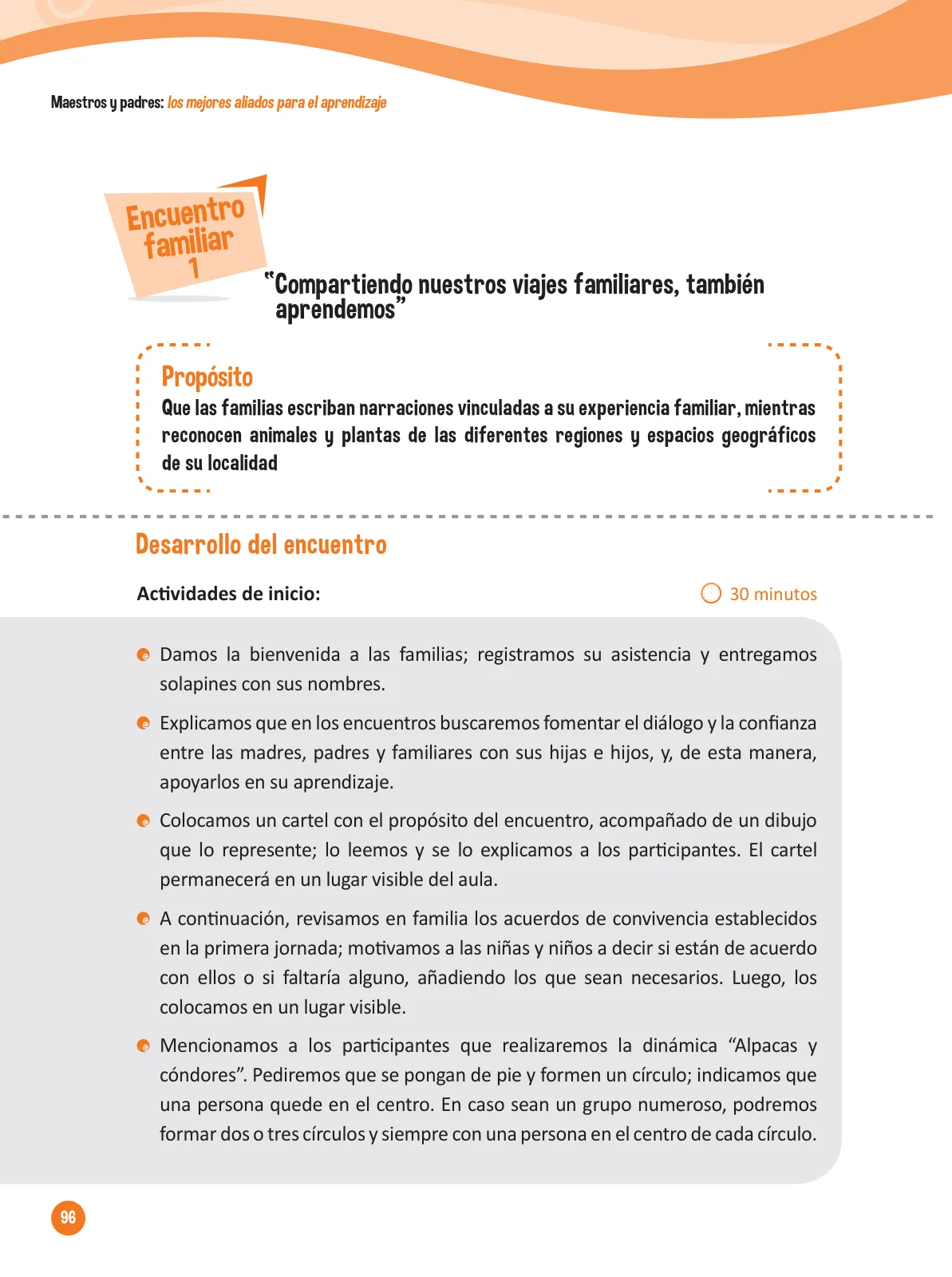 Miniatura página 98 de Guía para el trabajo docente con las familias del ciclo IV de Primaria · 2016