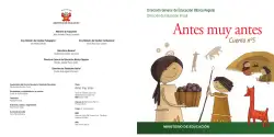 Portada de Antes muy antes. Cuento No. 5 · 2009