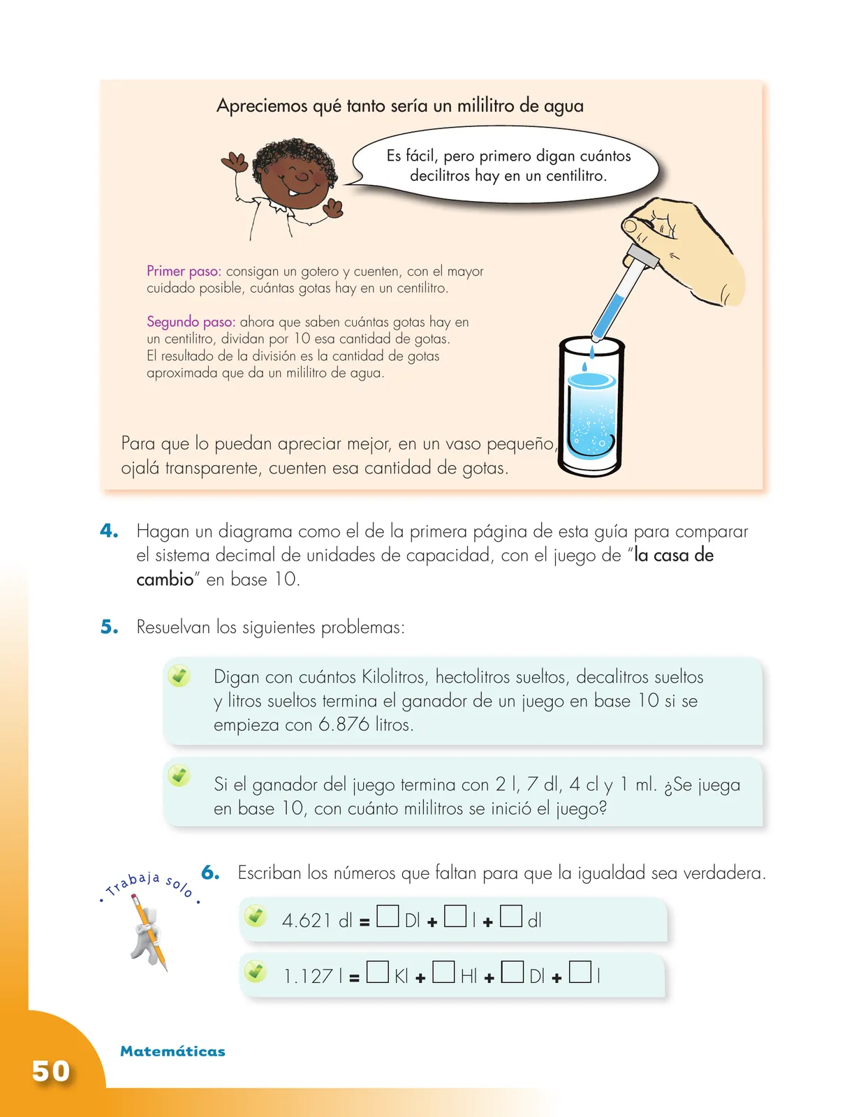 Miniatura página 50 de Matematica 4° · Cartilla 01