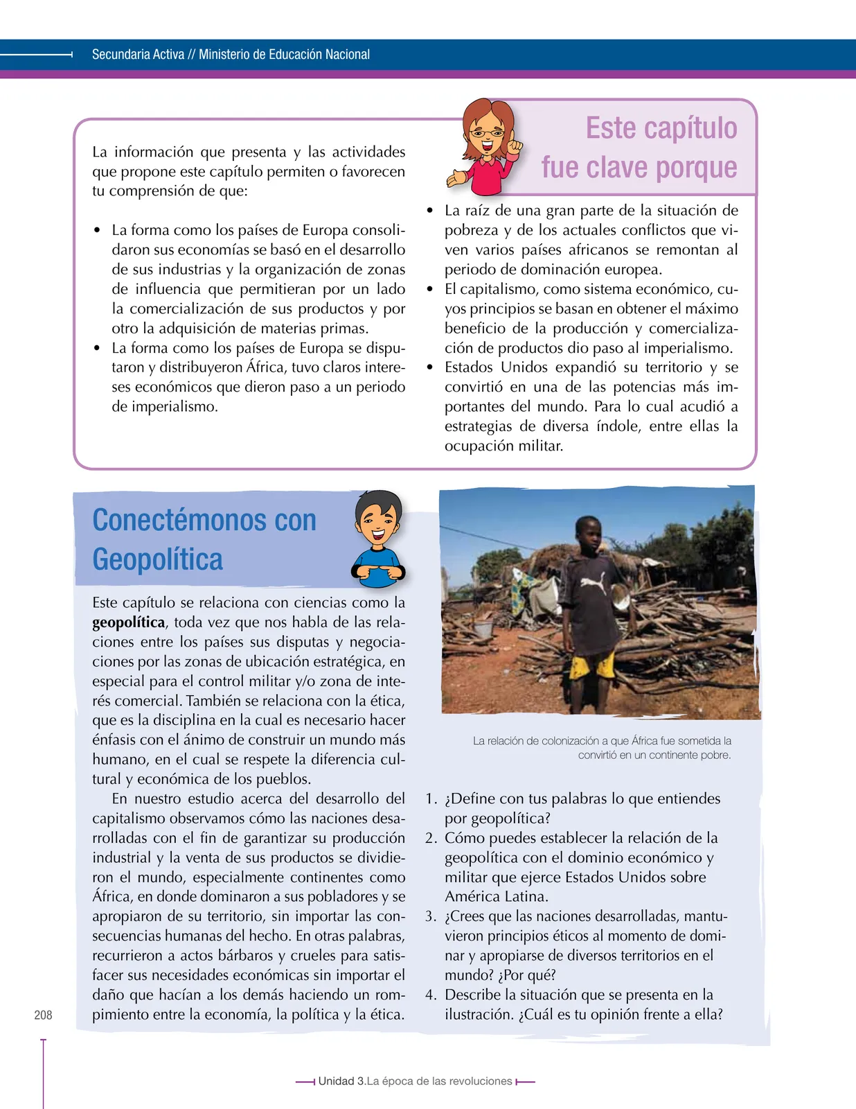 Miniatura página 208 de Ciencias Sociales 8° · Secundaria Activa