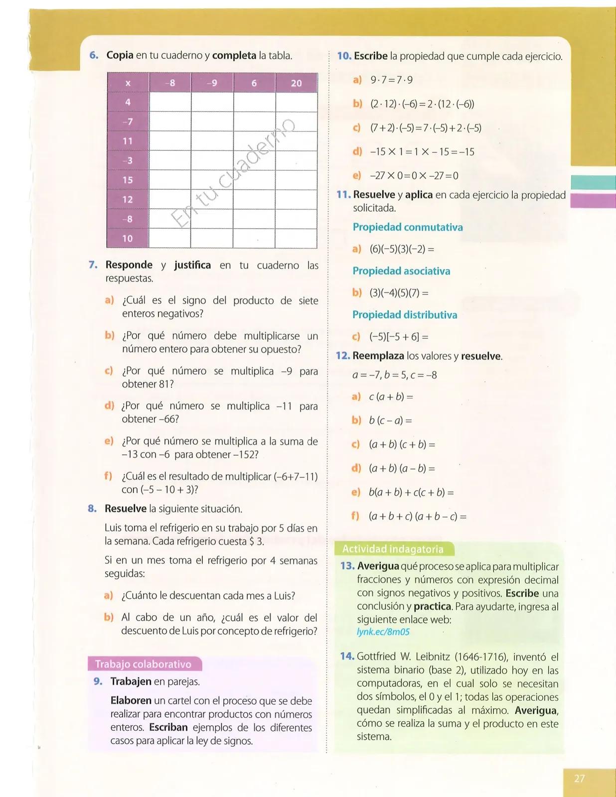 Miniatura página 27 de Matematica · 8 EGB · 2025