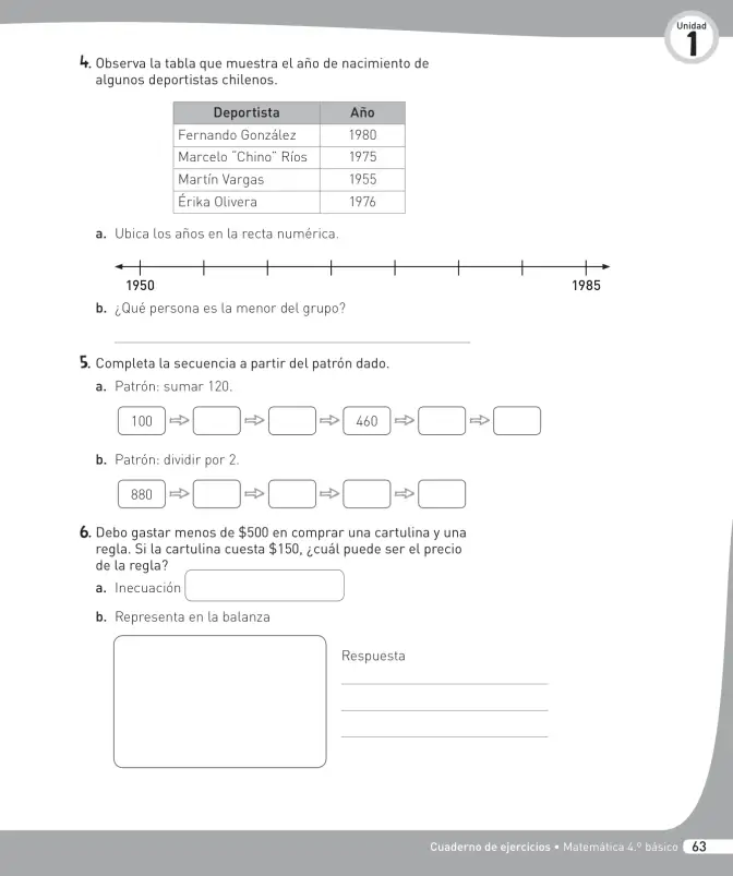 Página 64 de Matemática – Cuarto Básico | Texto del Estudiante MINEDUC – Descargar PDF · 2024