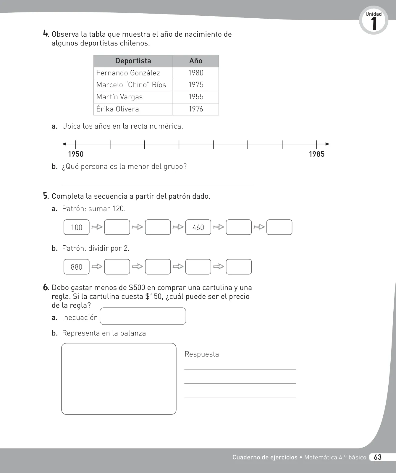 Miniatura página 64 de Matemática – Cuarto Básico | Texto del Estudiante MINEDUC – Descargar PDF · 2024