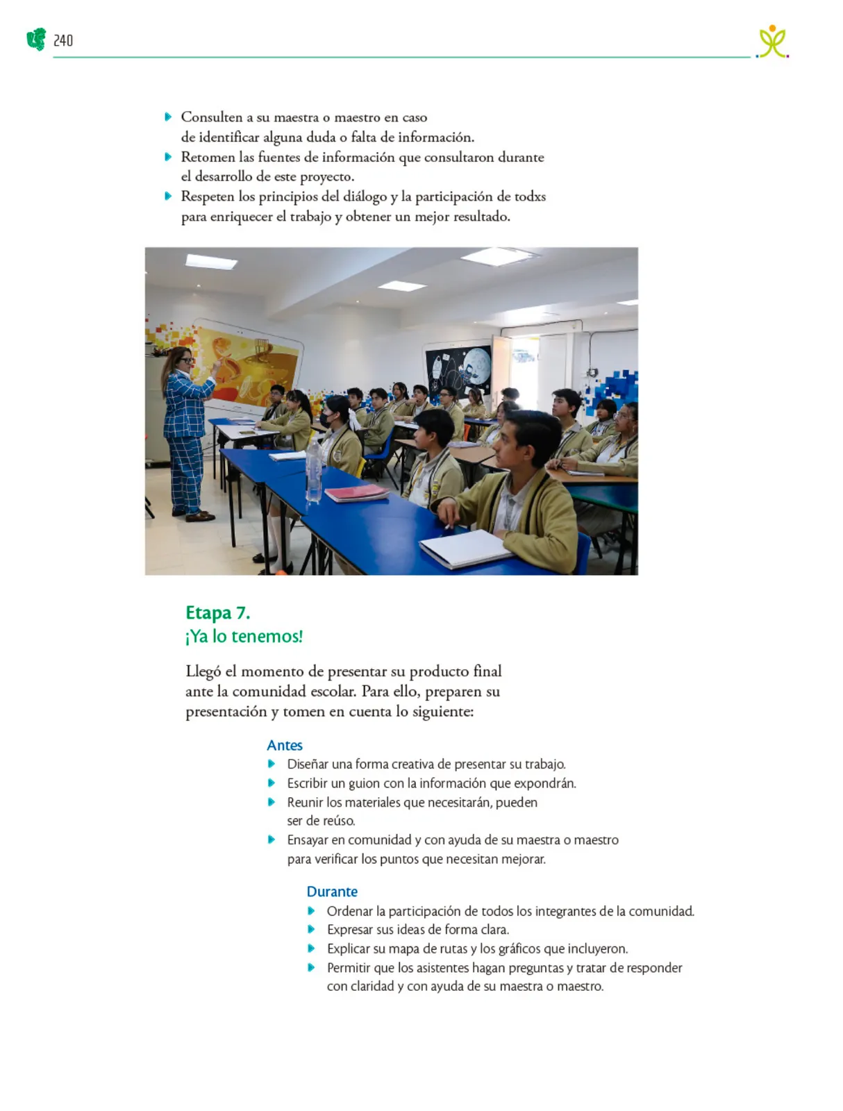 Miniatura página 241 de Colección Nanahuatzin. Nuestro libro de Proyectos. Tomo I.   Libro de Educación Telesecundaria Grado 3°  Ciclo Escolar 2025 - 2026
