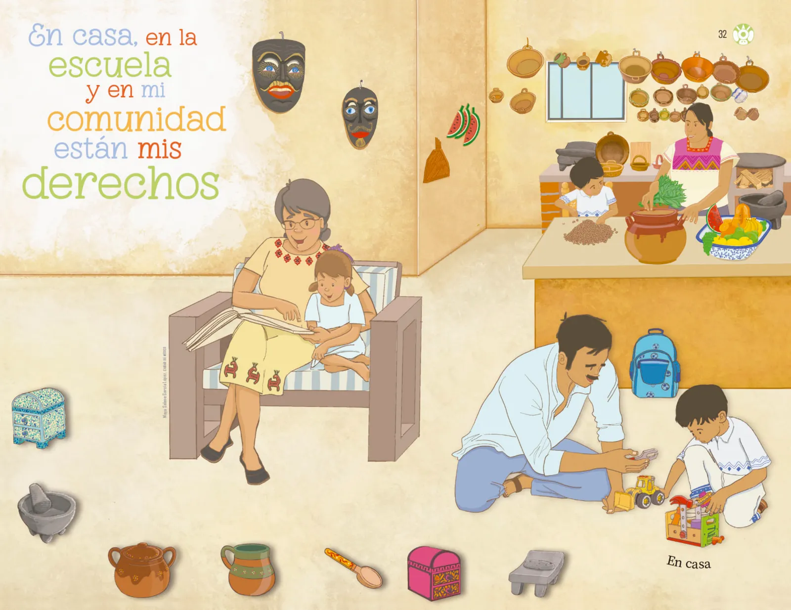 Miniatura página 33 de Explorar e imaginar con mi libro de Preescolar.   Libro de Educación Preescolar Grado 3°  Ciclo Escolar 2025 - 2026