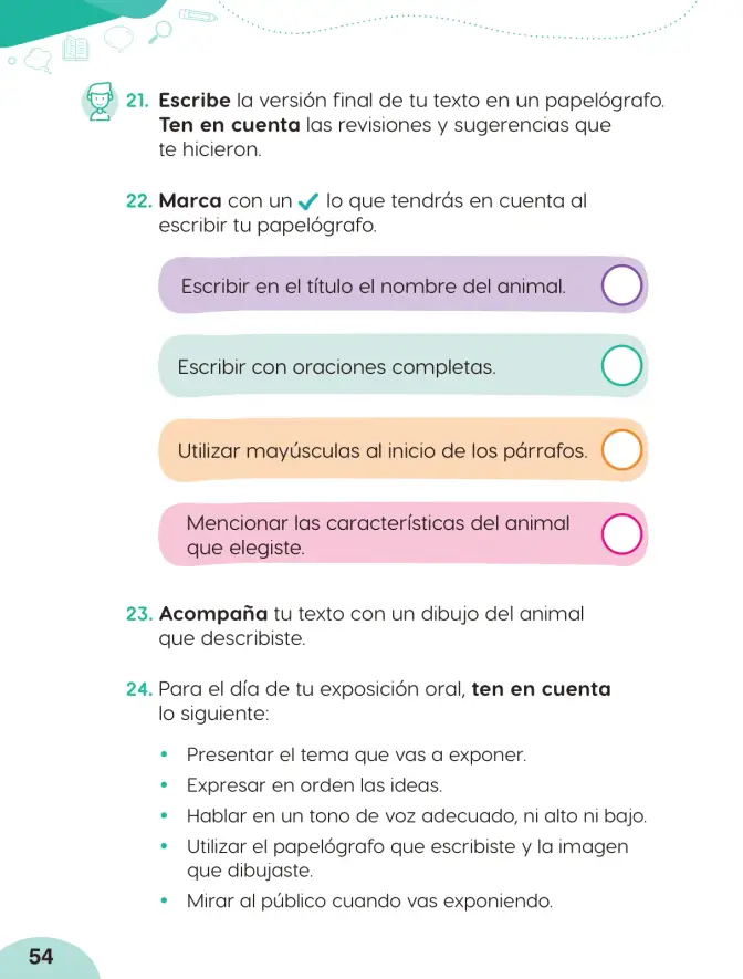 Página 56 de Cuadernillo de Comunicación 2. Segundo grado de Primaria · 2024