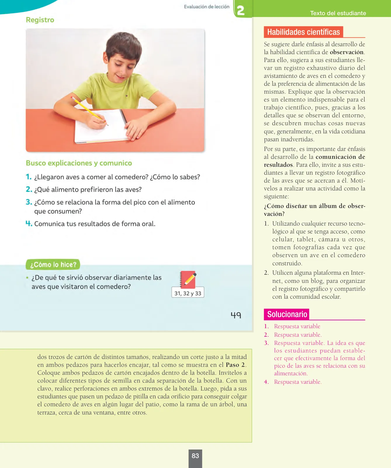 Miniatura página 84 de Ciencias Naturales – Segundo Básico | Texto del Estudiante MINEDUC – Descargar PDF · 2024