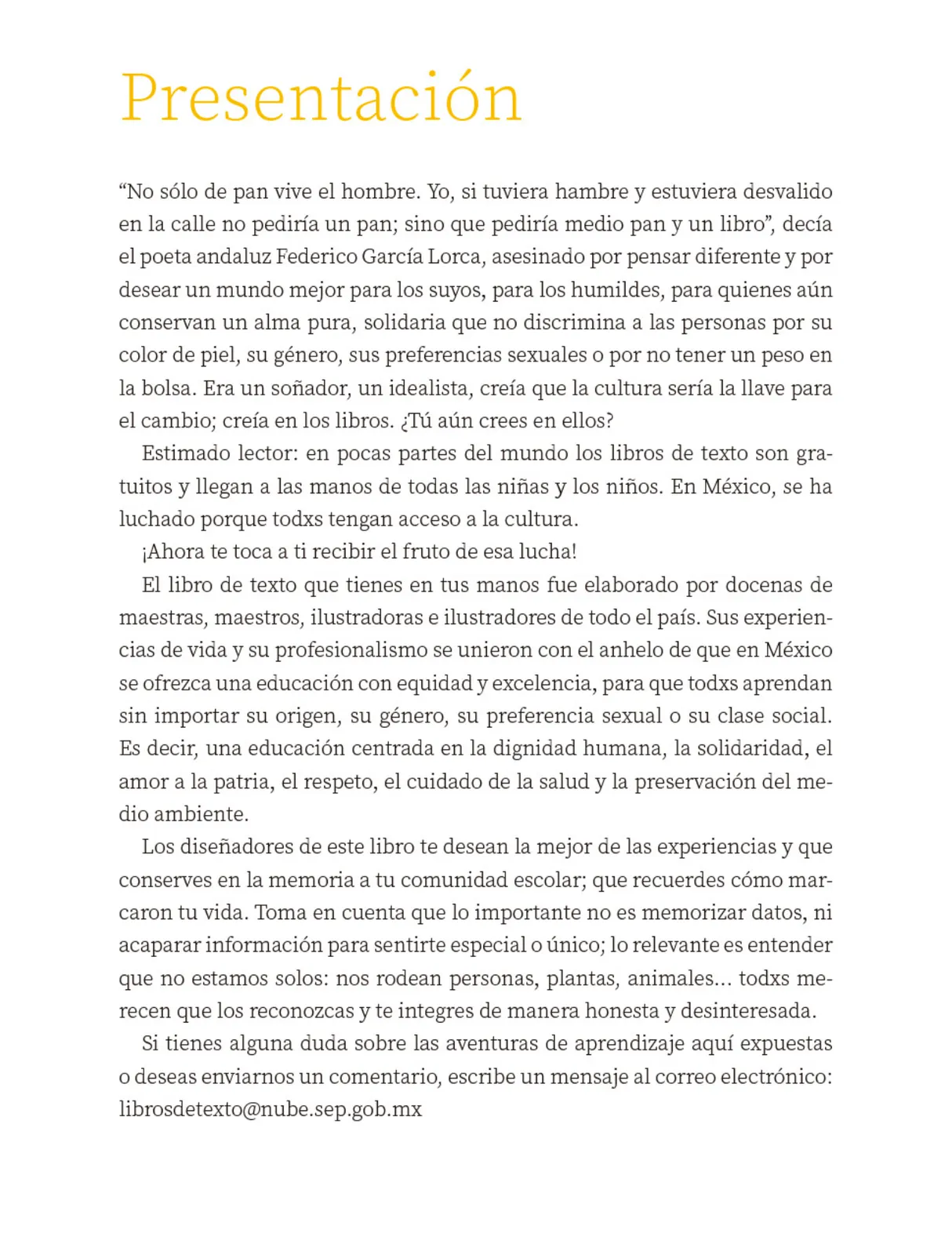 Página 4 de Nuestros saberes: Libro para alumnos, maestros y familia. Libro de Educación Primaria Grado 3° Ciclo Escolar 2025 - 2026
