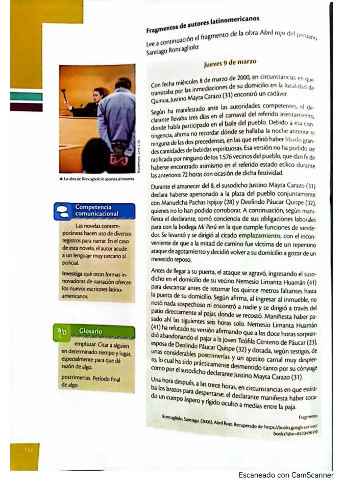 Página 117 de Lengua y Literatura 3° · 2025