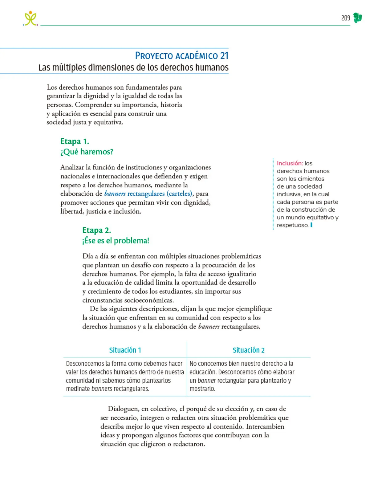 Página 210 de Colección Nanahuatzin. Nuestro libro de Proyectos.  Tomo II.  Libro de Educación Telesecundaria Grado 3°  Ciclo Escolar 2025 - 2026