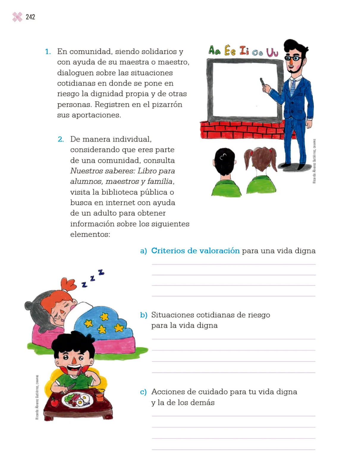 Página 245 de Proyectos Escolares. Libro de Educación Primaria Grado 4° Ciclo Escolar 2025 - 2026