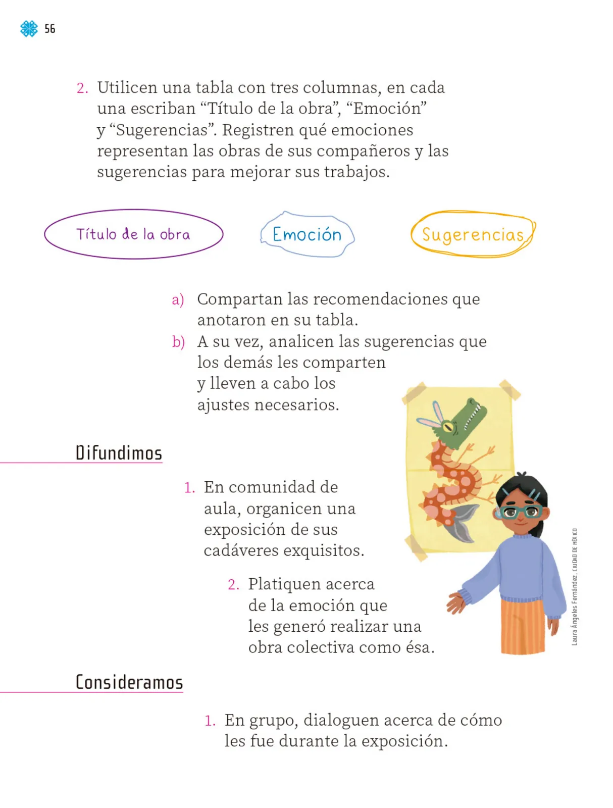 Miniatura página 57 de Proyectos de Aula.   Libro de Educación Primaria Grado 1°  Ciclo Escolar 2025 - 2026