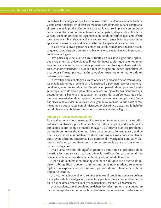 Página 242 de Ciencias Naturales 9° · Secundaria Activa