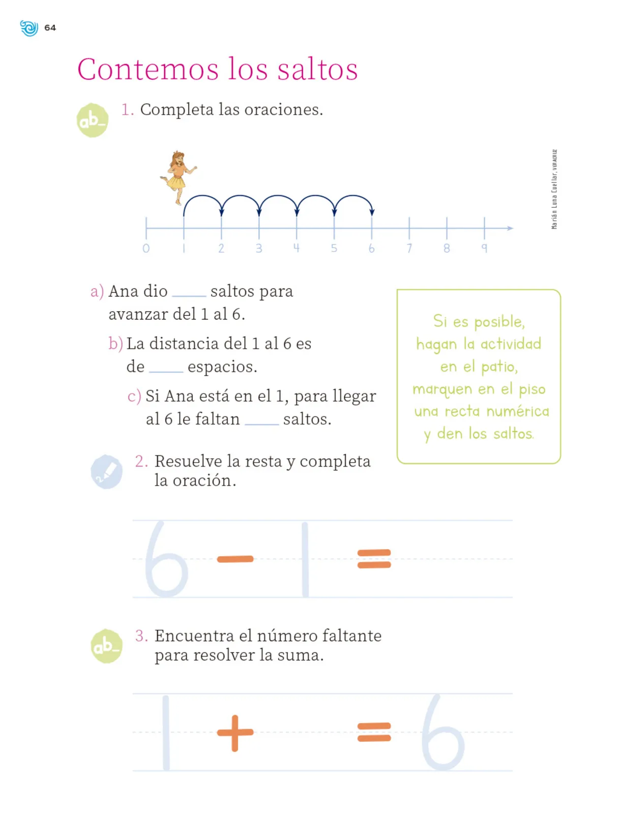 Miniatura página 65 de Múltiples lenguajes. Trazos y números.   Libro de Educación Primaria Grado 1°  Ciclo Escolar 2025 - 2026