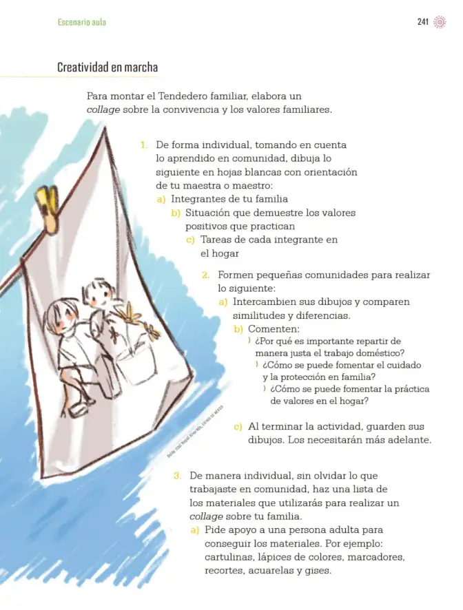 Página 244 de Proyectos de Aula. Libro de Educación Primaria Grado 3° Ciclo Escolar 2025 - 2026