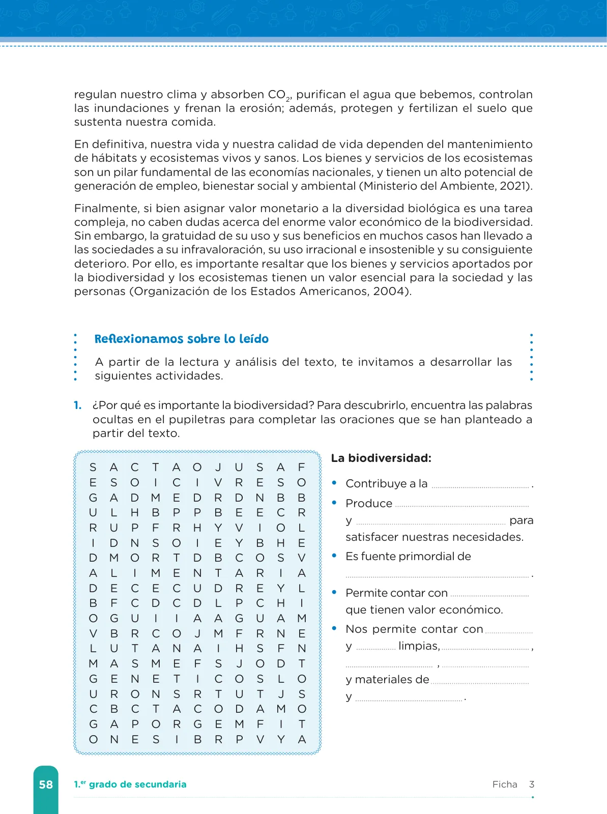 Miniatura página 60 de Fichas de aprendizaje de Comunicación 1 · 2024