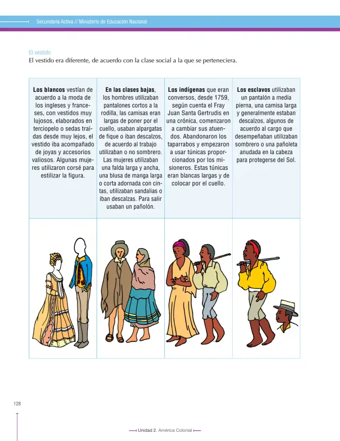 Página 128 de Ciencias Sociales 8° · Secundaria Activa