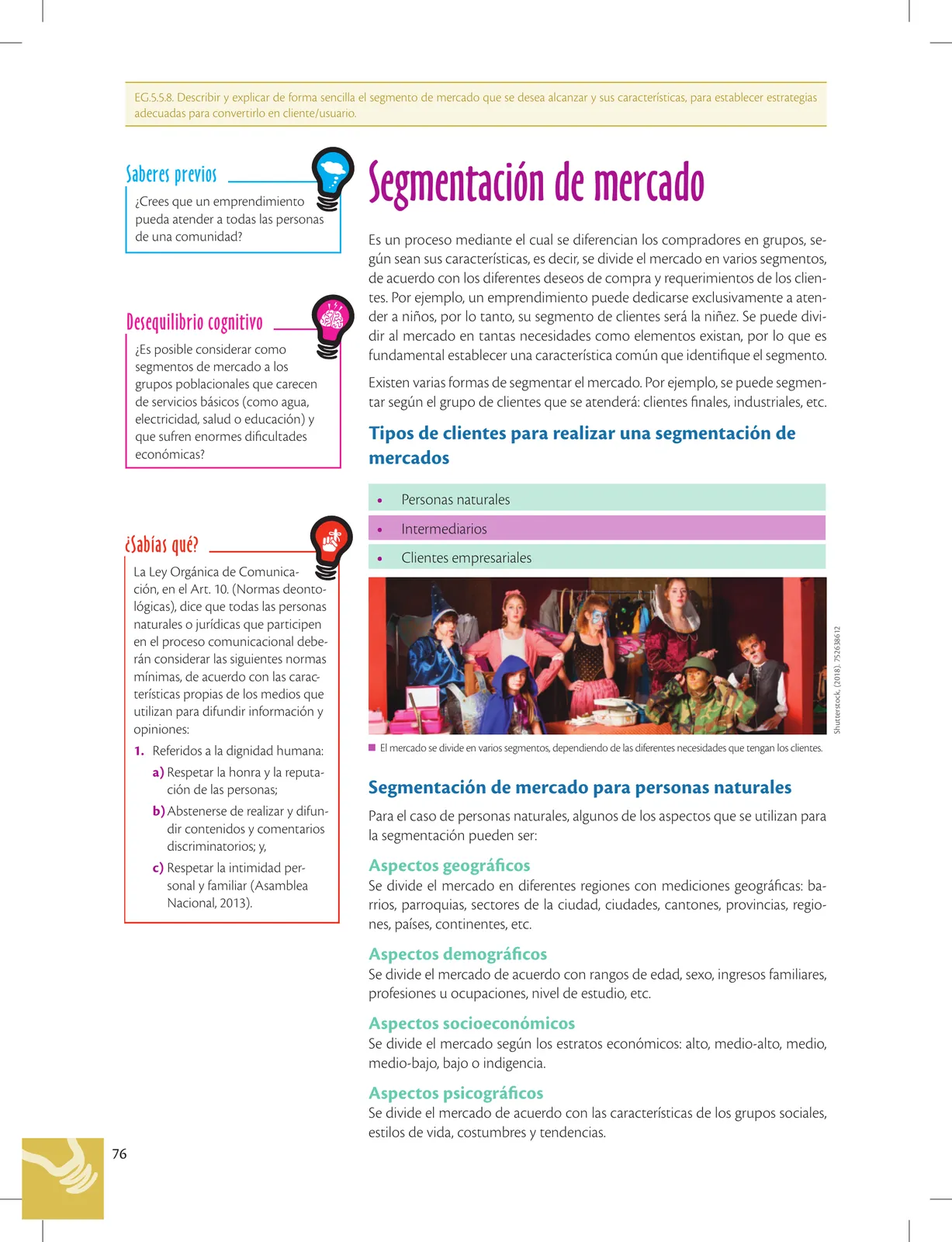 Página 76 de Emprendimiento Y Gestion · 3ro BGU · 2019