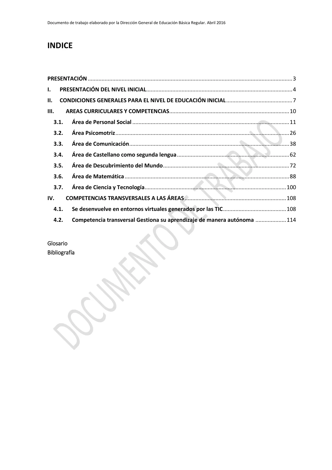 Miniatura página 2 de Programa curricular de Educación Inicial · 2016