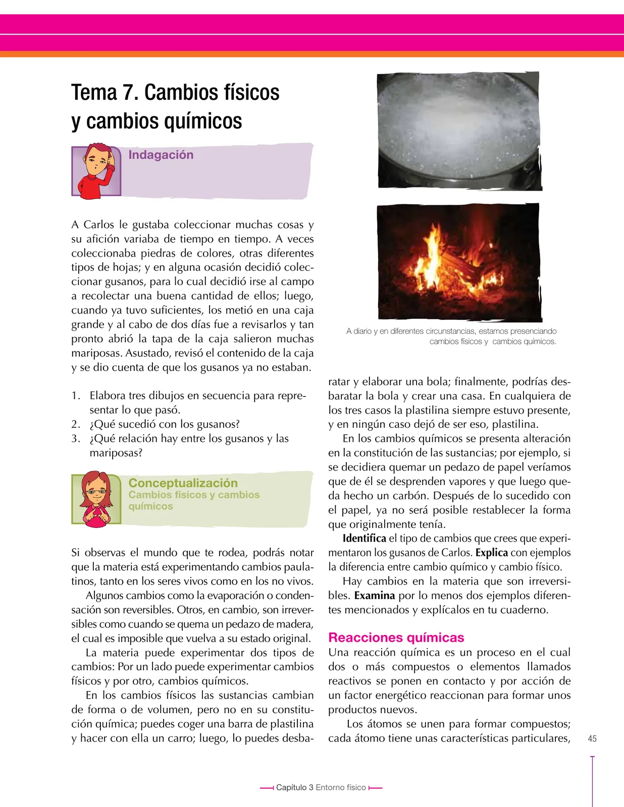 Miniatura página 45 de Ciencias Naturales 8° · Secundaria Activa