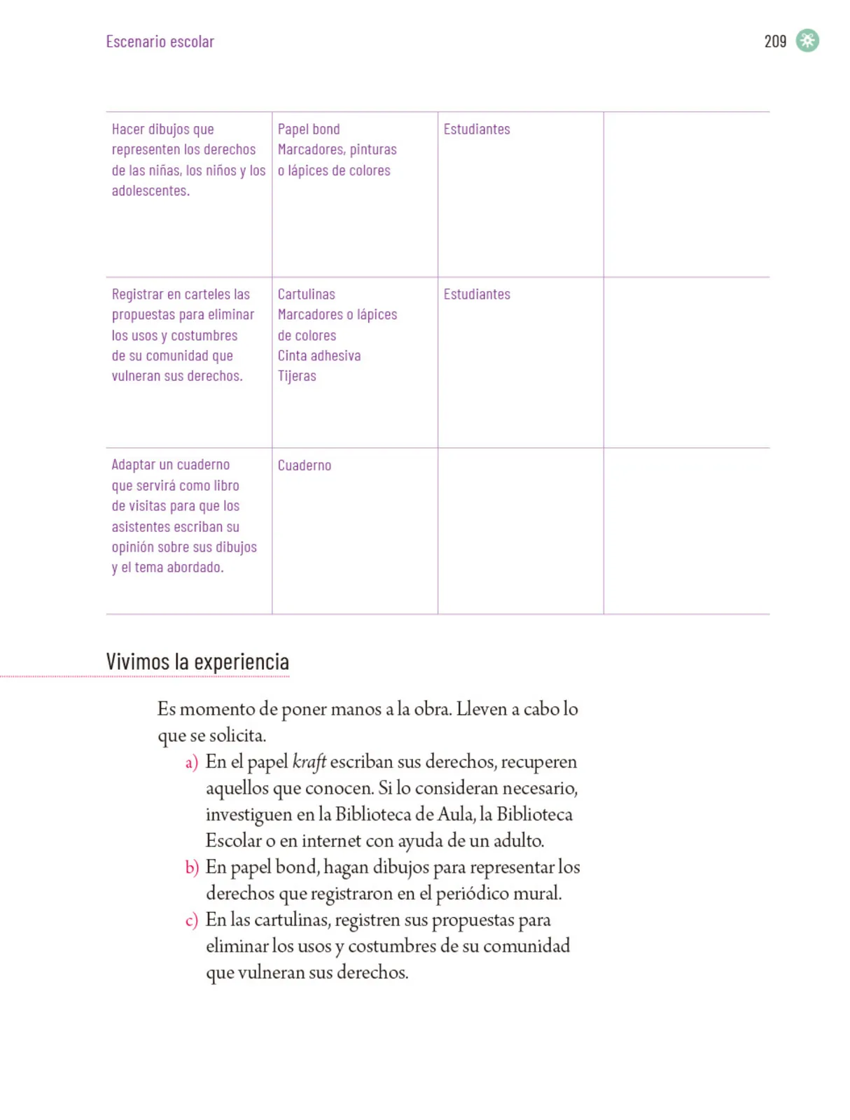 Miniatura página 212 de Proyectos Escolares.   Libro de Educación Primaria Grado 5°  Ciclo Escolar 2025 - 2026