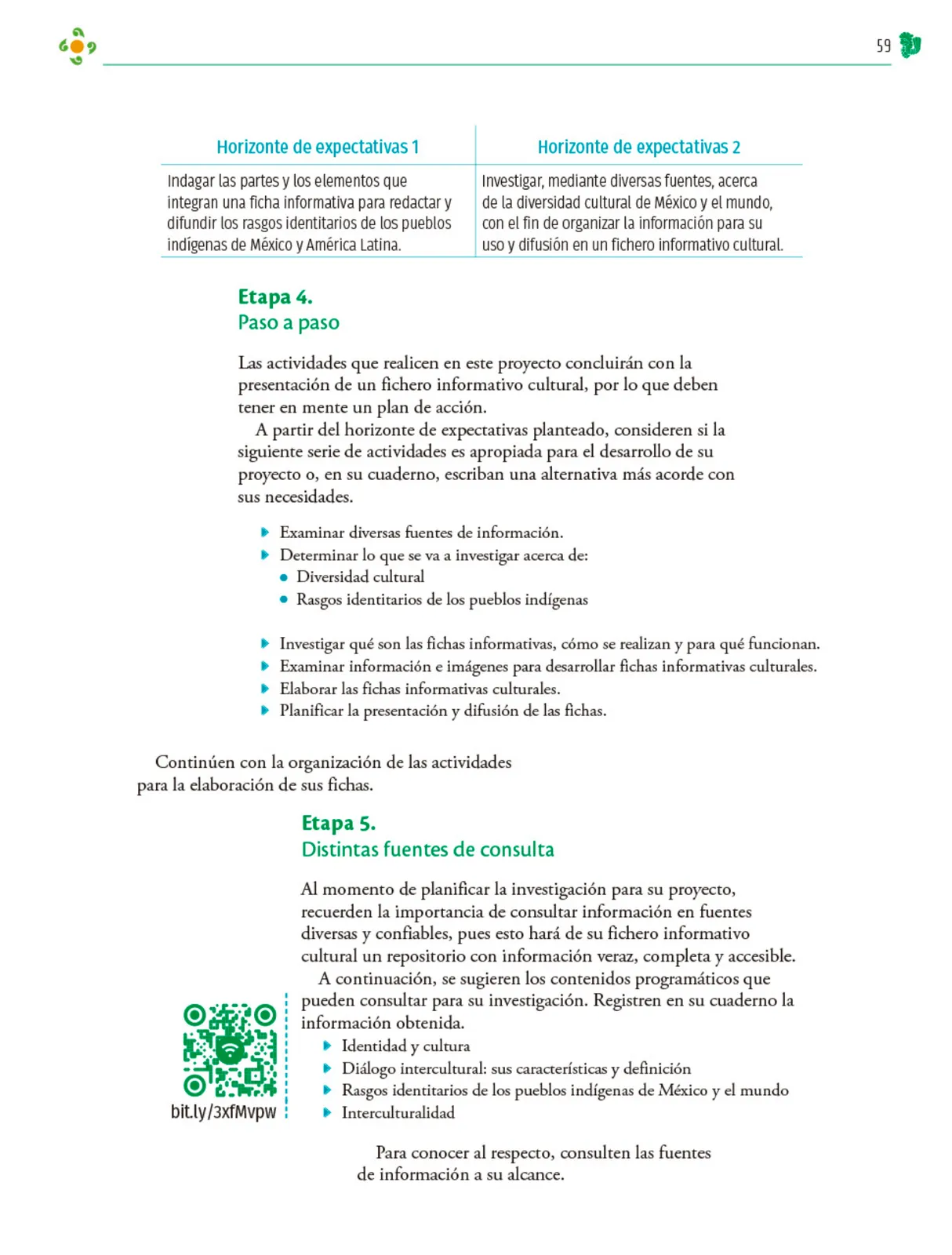Miniatura página 60 de Colección Sk´asolil. Nuestro libro de Proyectos. Tomo I.    Libro de Educación Telesecundaria Grado 2°  Ciclo Escolar 2025 - 2026