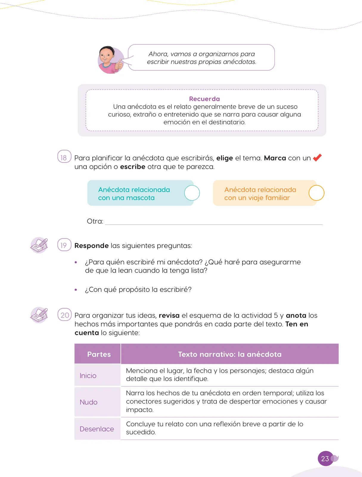 Página 25 de Cuadernillo de Comunicación 6, sexto grado de Primaria · 2023