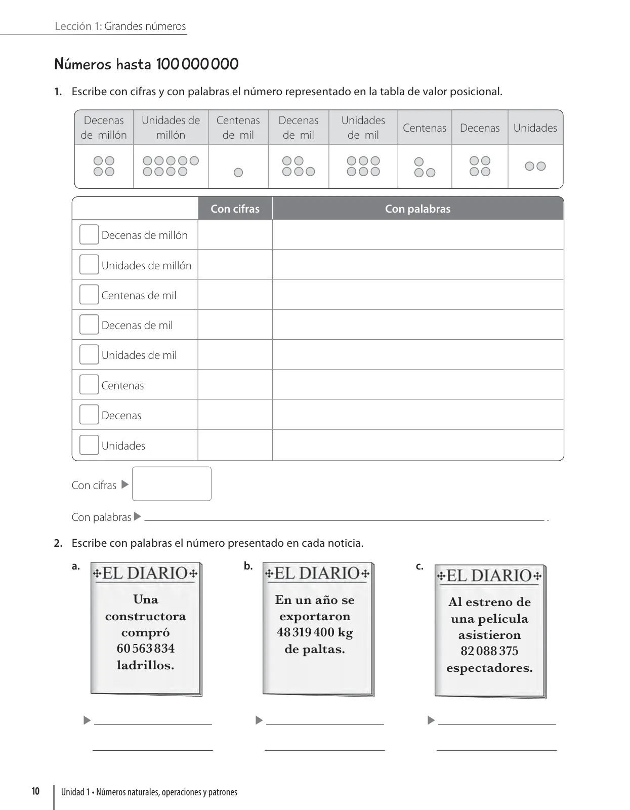 Página 12 de Matemática – Quinto Básico | Texto del Estudiante MINEDUC – Descargar PDF · 2024