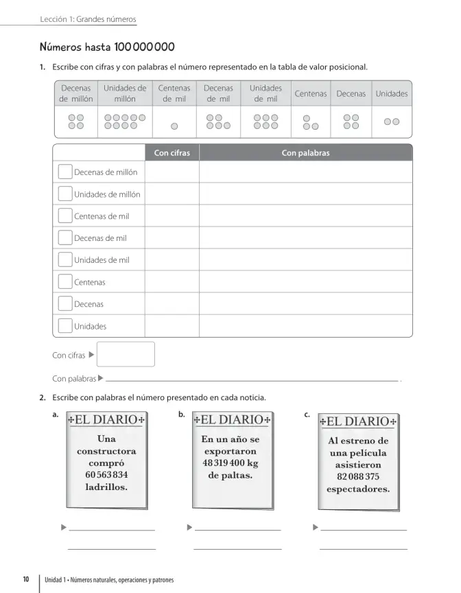 Página 12 de Matemática – Quinto Básico | Texto del Estudiante MINEDUC – Descargar PDF · 2024