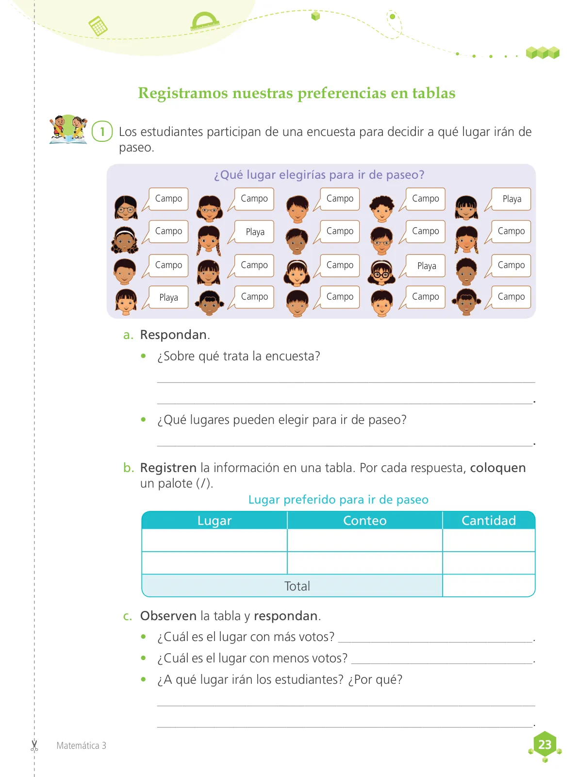 Miniatura página 25 de Matemática 3 : cuaderno de trabajo para tercer grado de Educación Primaria 2019 · 2019